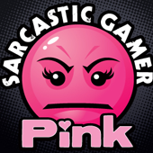 Sarcastic Gamer Pink Logo